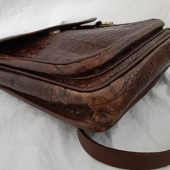 Vintage croc alligator cross body bag Brahmin - Picture 8 of 16